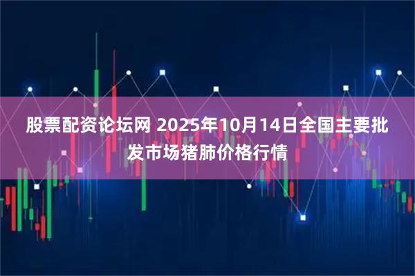 股票配资论坛网 2025年10月14日全国主要批发市场猪肺价格行情